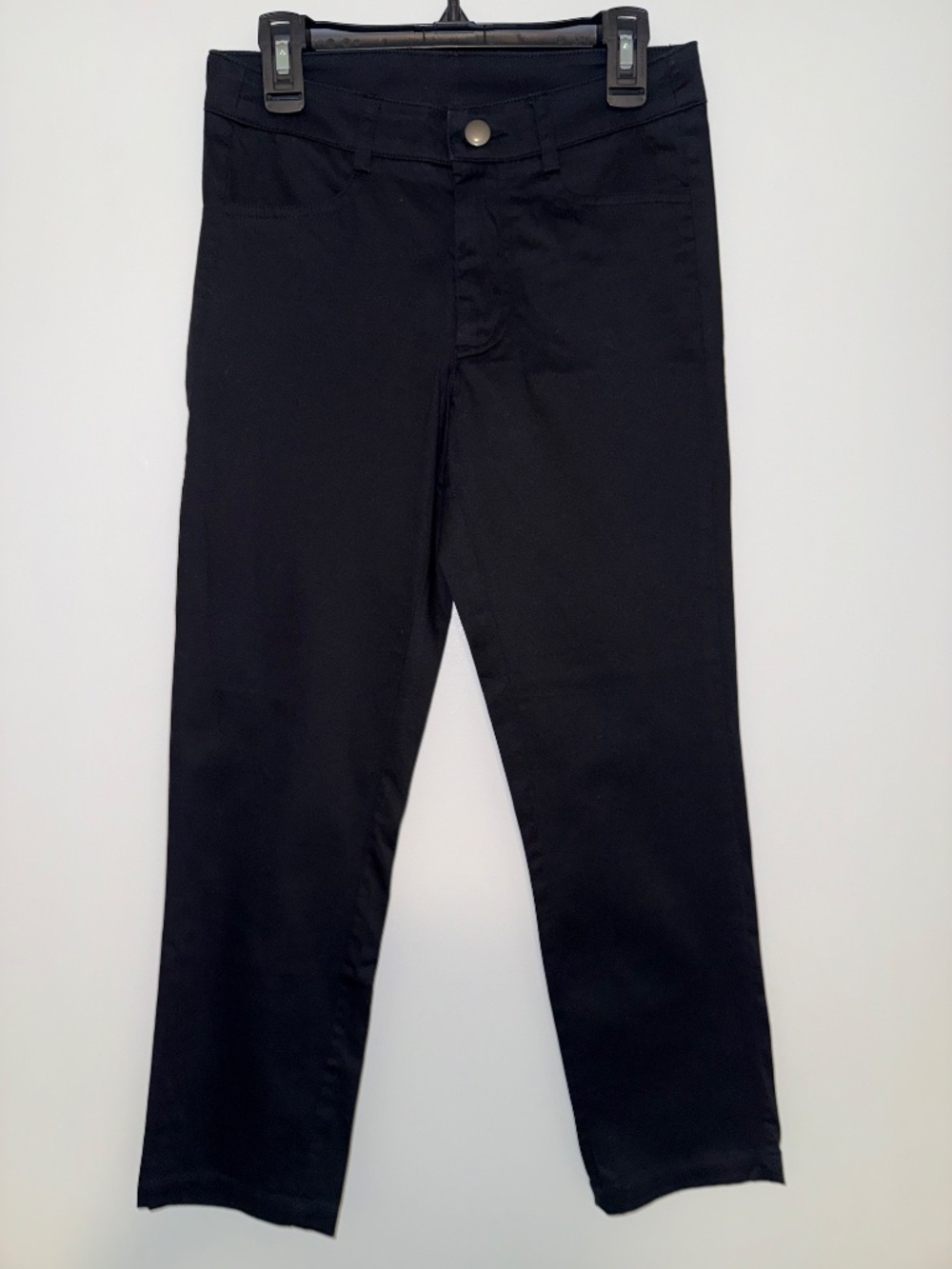 H&M Divided Black Cotton Slim Work Pants Size 2 | Office Career Stretch Trousers